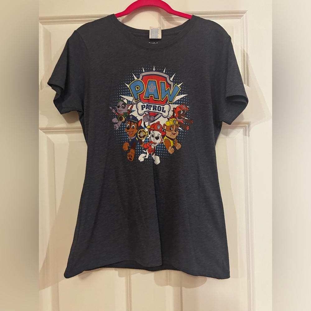 Women’s Paw Patrol Tshirt Heather Blue Size M